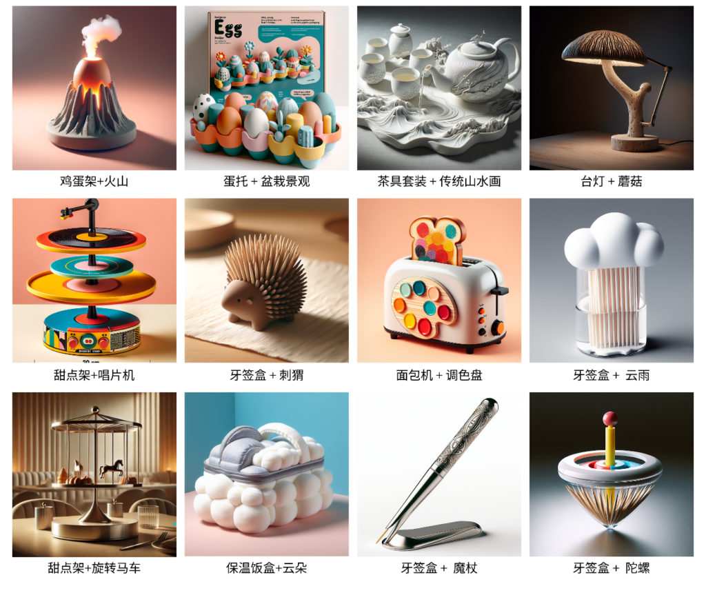 用户使用 ProductMeta 系统生成的设计案例展示