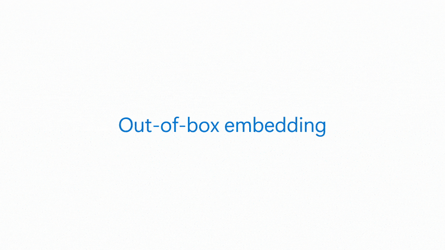 GIF with motion explaining out-of-box embedding with the Image embedding model: (first) Find patients with similar images (last) Model quality control