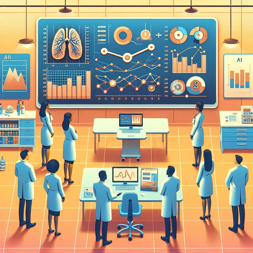 doctors looking at graphs