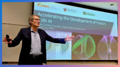 a person giving a presentation