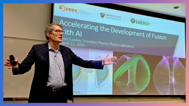 a person giving a presentation