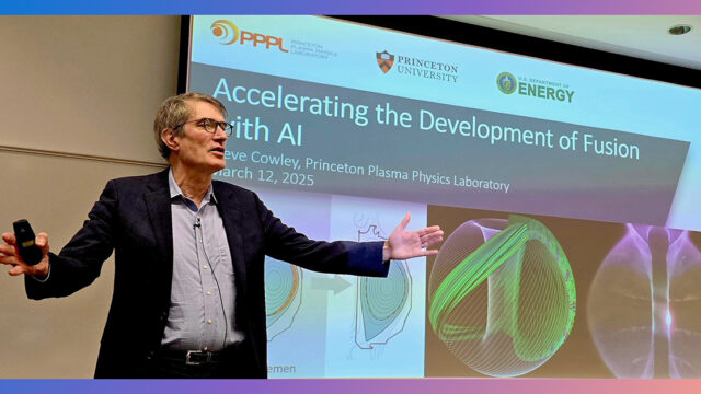 a man giving a presentation