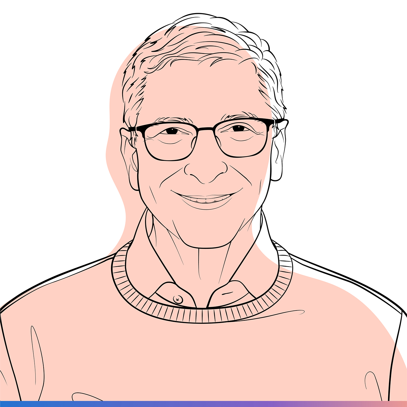 illustration of Bill Gates