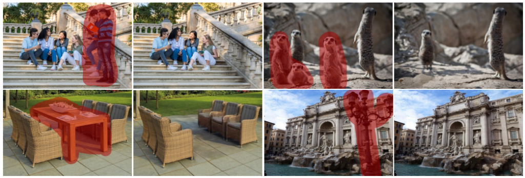 SmartEraser 使用用户提供的遮罩移除目标对象的结果展示