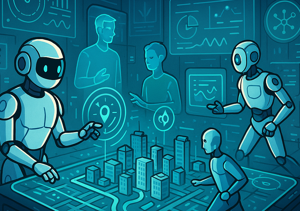 AI agents collaborating