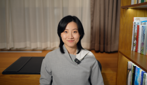 photo of Luna Qiu during the Microsoft Research Forum