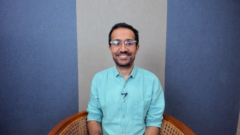 photo of Mohit Jain during the Microsoft Research Forum