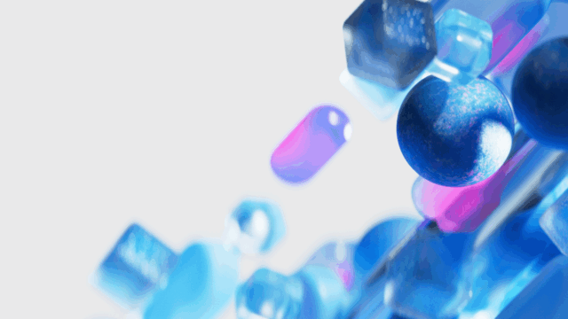 Catalyst Lab | abstract blue and purple shapes on a light background