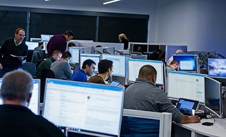 Image of an IT office.