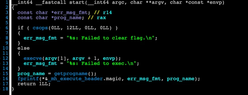 Code displaying drop_sip&rsquo;s functionality 