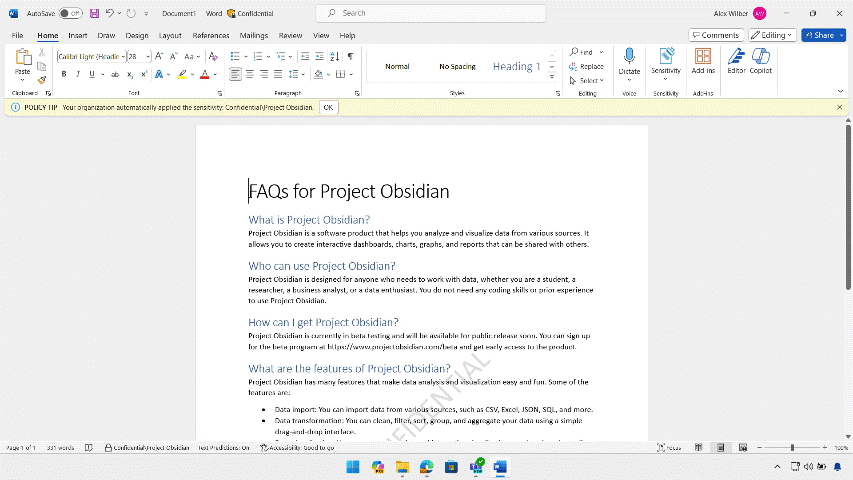 When a user attempts to copy and paste sensitive data into the DeepSeek consumer AI application, they are blocked by the endpoint DLP policy.