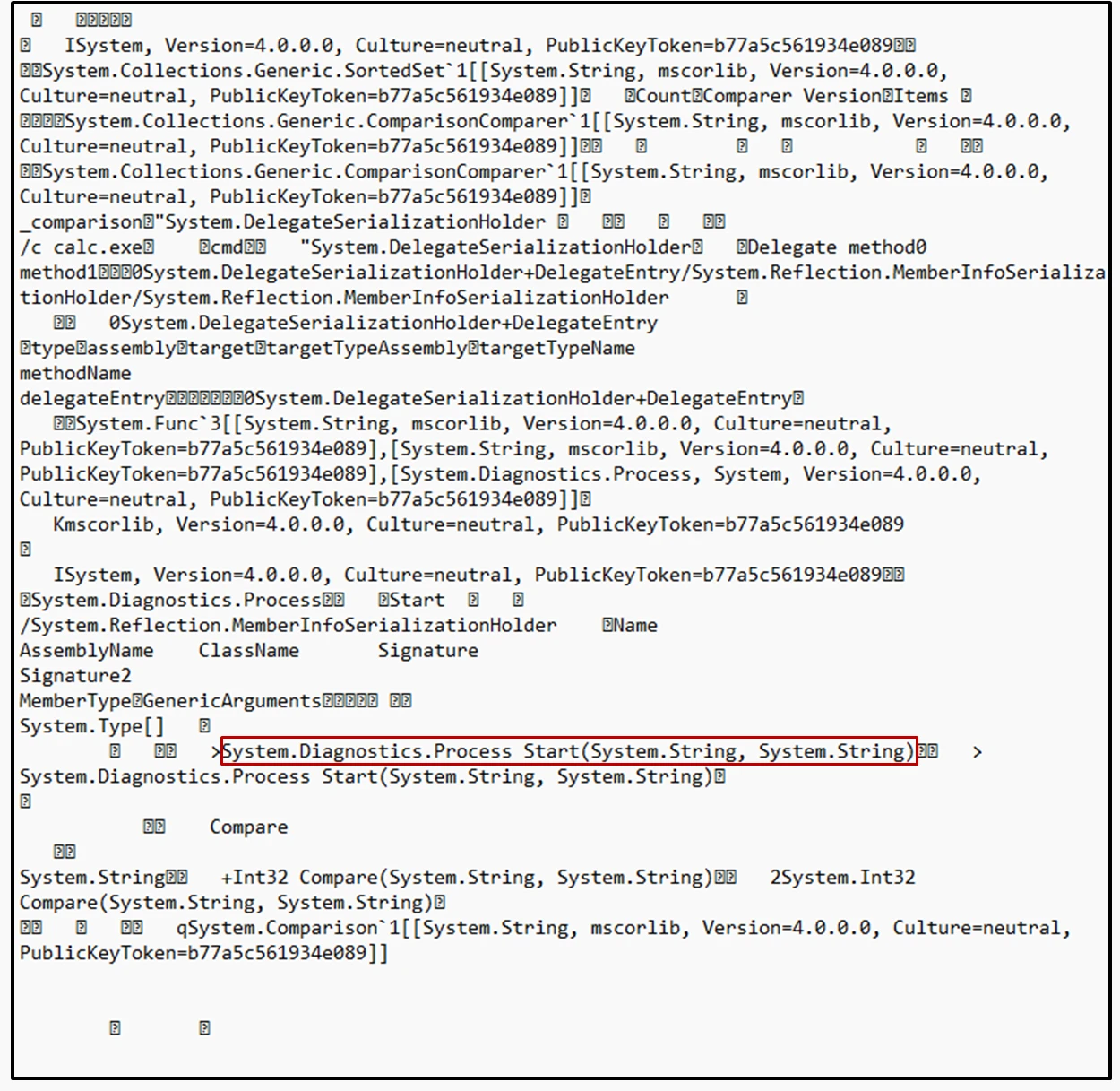 Screenshot of AMSI logs showing upload of malicious .bdcm file with the package content