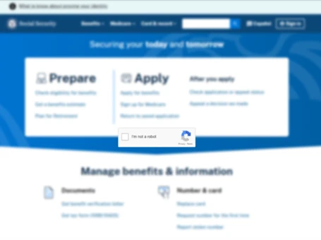 Screenshot of ClickFix landing page impersonating SSA
