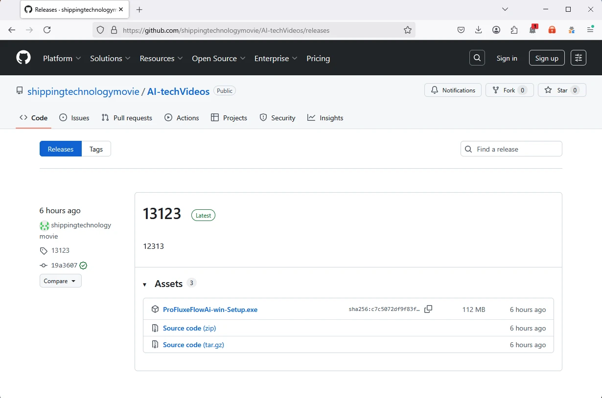 Screenshot of Malware hosted on GitHub