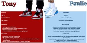 User personas - Tony and Paulie