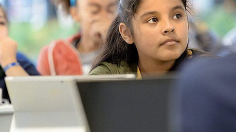 En student i klassen