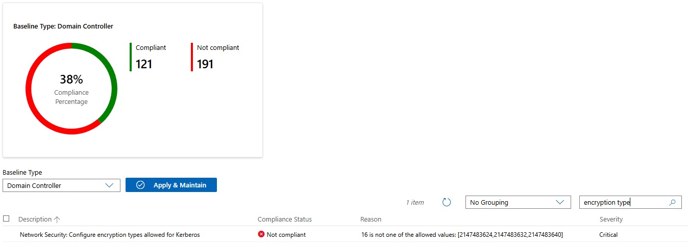 Audit showing devices.