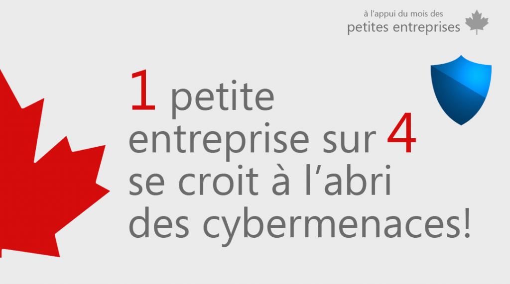 1 petite entreprise sur 4 se croit à l'abri des cybermenaces!