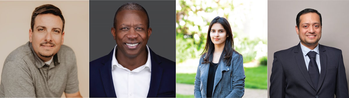 Portraits of Roy, Peterson, Enjeti, and Sharma are included together in a photo collage.