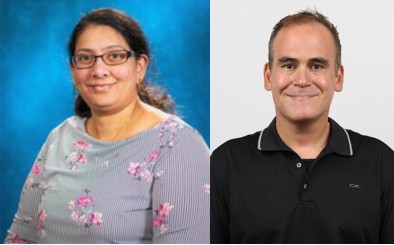 Digumarthi and Gonis pose in a composite photo