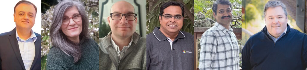 Nasir, Nica, Gray, Samuel, Tripathi, and Pelland in a composite photo.