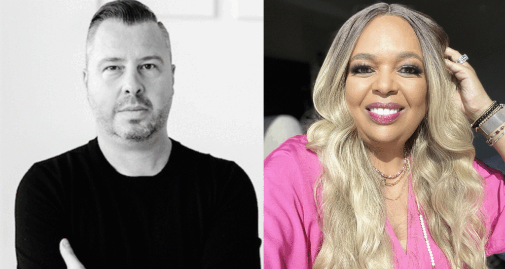 Kerametlian and Gatimu smile in portraits that have been joined together.  