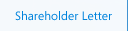 Shareholder Letter