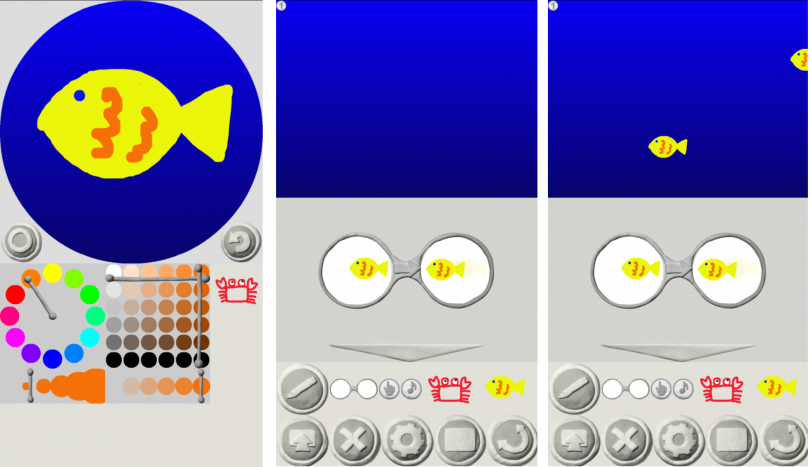 ビジュアルプログラミング言語 ビスケットの画面例
