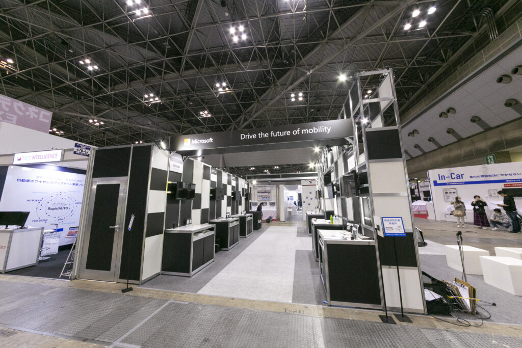 マイクロソフトブースの外観