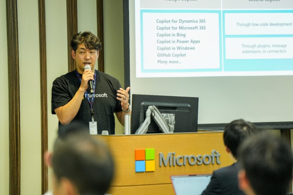 「Microsoft 金融機関向け Copilot for Microsoft 365 セミナー」で登壇した金子
