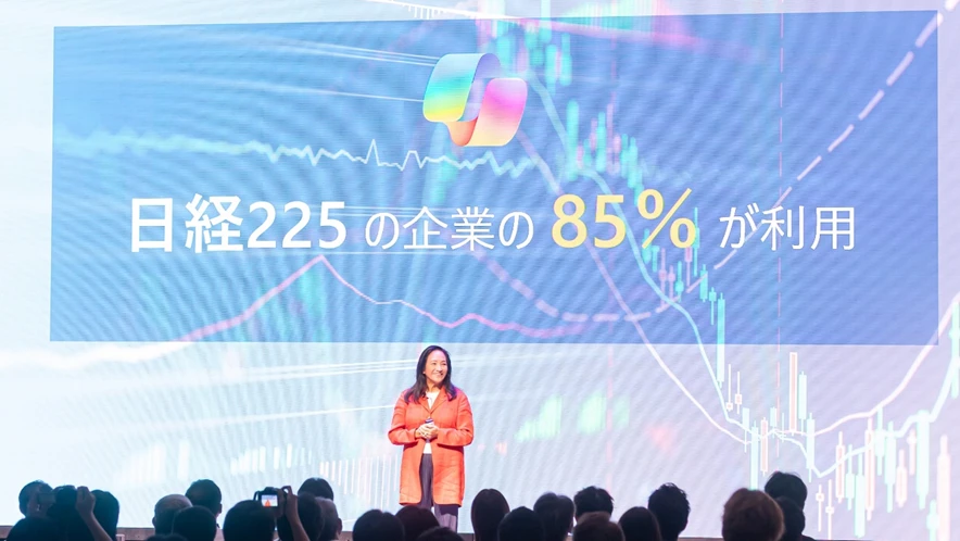 日経 225 の企業の 85％ が Copilot を利用