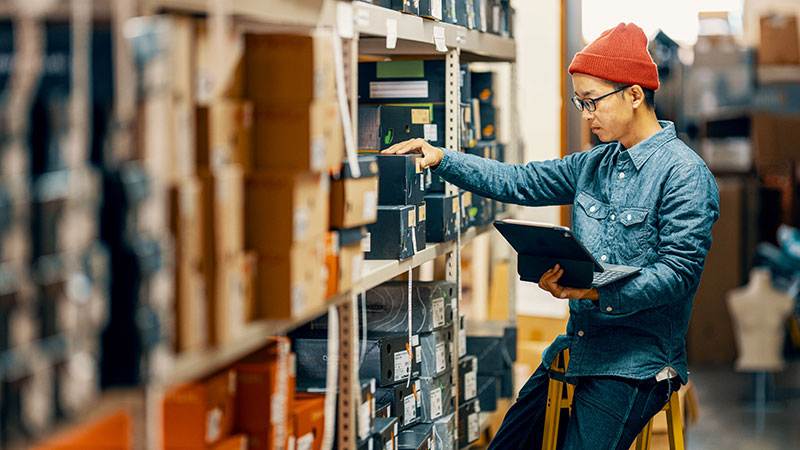 デジタルタブレットによる倉庫管理