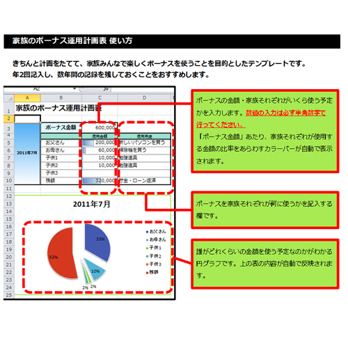 ボーナス運用計画表 画面スライド-2