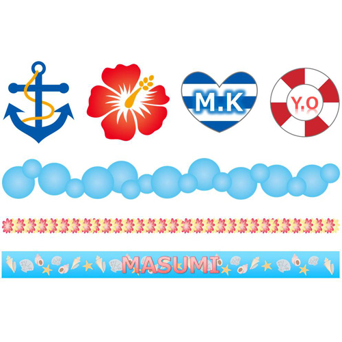 タトゥー シール (夏休み・海水浴) 画像スライド-1
