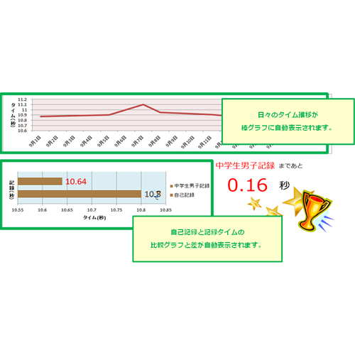 陸上タイム記録表 画像スライド-4