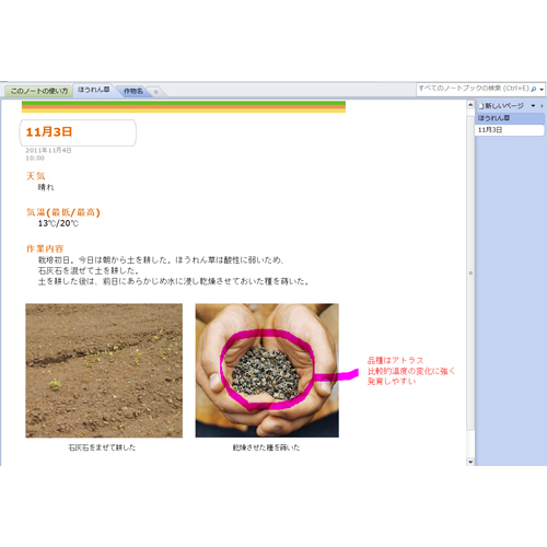 観察日記ノート 画像スライド-2