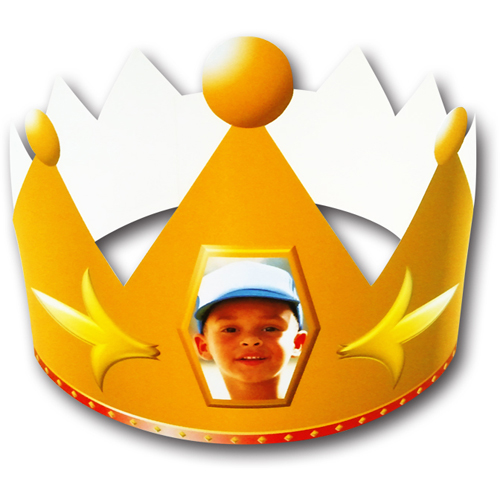 ペーパー クラフト (王冠　おうかん) 画像スライド-1