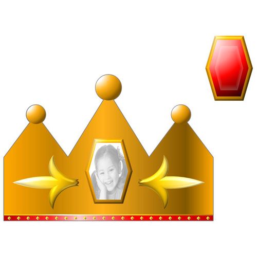 ペーパー クラフト (王冠　おうかん) 画像スライド-2