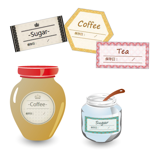 調味料ラベル シール 画像スライド-1