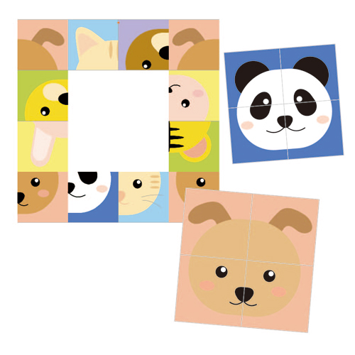 絵合わせパズル (アニマル) 画像スライド-1