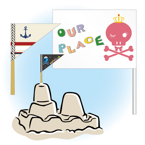 ビーチ用フラッグ 画像スライド-1