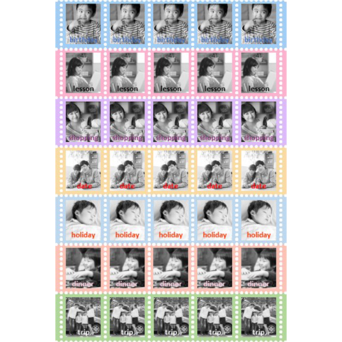 手帳用デコ シール (ポップ・動物シール) 画像スライド-4