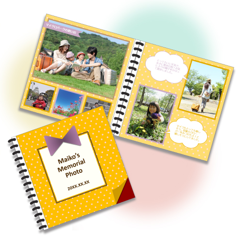 フォト ブック・アルバム (リング タイプ・ドット) 画像スライド-1