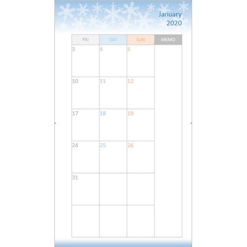 手帳用リフィル (月間) 画像スライド-2