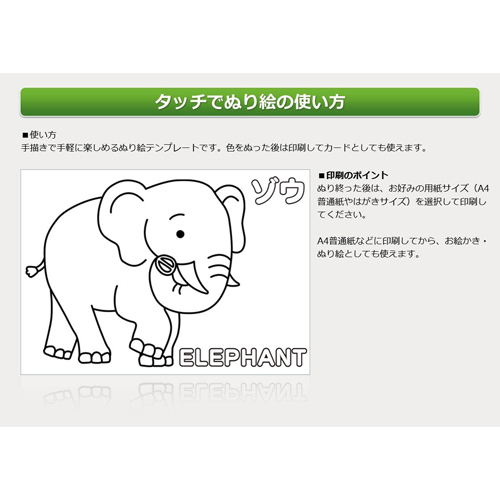 ぬりえ (ゴリラ・コアラ・キリンなど) 画像スライド-6